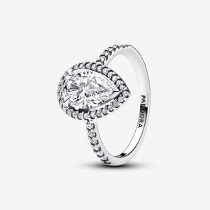 Pandora Sparkling Pear Halo Ring - Fifth Avenue Jewellers