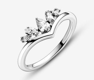 Pandora Sparkling Pear & Marquise Wishbone Ring - Fifth Avenue Jewellers
