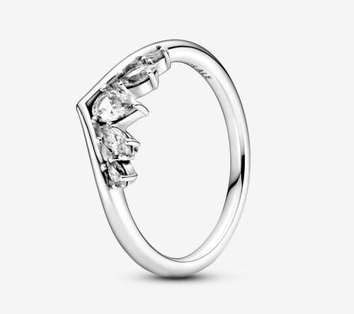 Pandora Sparkling Pear & Marquise Wishbone Ring - Fifth Avenue Jewellers