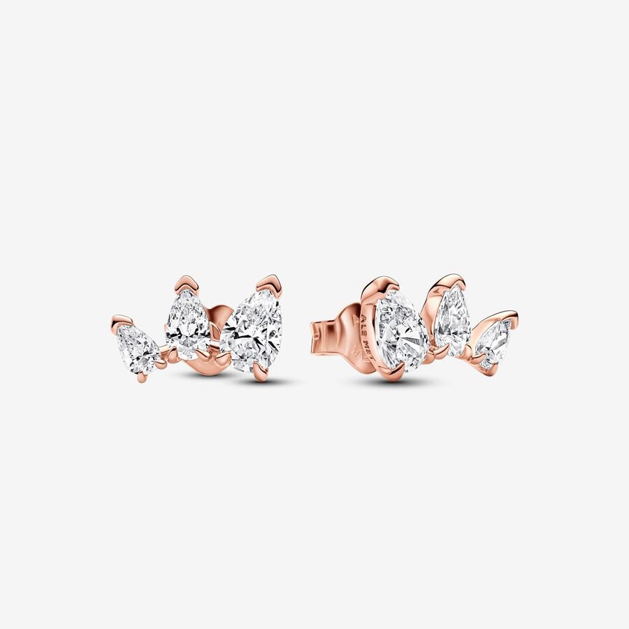 Pandora Sparkling Pear Stud Earrings - Fifth Avenue Jewellers