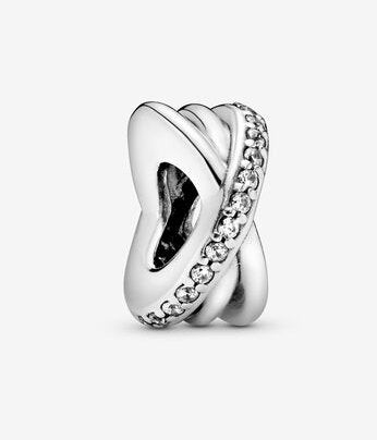 Pandora Sparkling & Polished Lines Spacer Charm - Fifth Avenue Jewellers