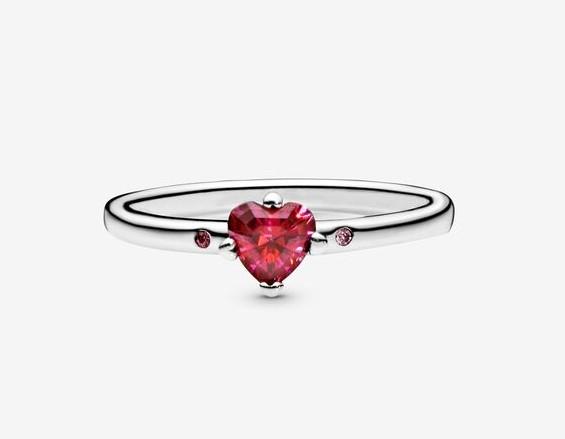 Pandora Sparkling Red Heart Ring – Fifth Avenue Jewellers