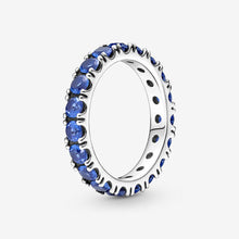 Load image into Gallery viewer, Pandora Sparkling Row Eternity Ring Blue - Fifth Avenue Jewellers
