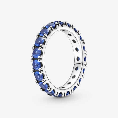 Pandora Sparkling Row Eternity Ring Blue - Fifth Avenue Jewellers