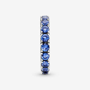 Pandora Sparkling Row Eternity Ring Blue - Fifth Avenue Jewellers