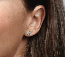 Load image into Gallery viewer, Pandora Sparkling Snowflake Stud Earrings - Fifth Avenue Jewellers
