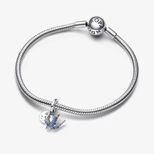Load image into Gallery viewer, Pandora Sparkling Swallow &amp; Quote Double Dangle Charm - Fifth Avenue Jewellers
