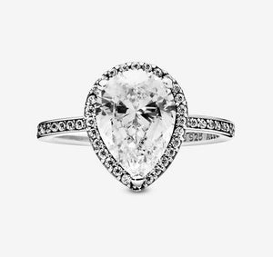 Pandora Sparkling Teardrop Halo Ring - Fifth Avenue Jewellers