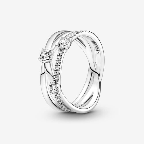 Pandora Sparkling Triple Band Ring - Fifth Avenue Jewellers