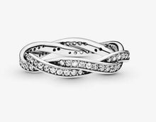 Load image into Gallery viewer, Pandora Sparkling Twisted Lines Ring - Fifth Avenue Jewellers
