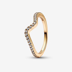 Pandora Sparkling Wave Ring - Fifth Avenue Jewellers