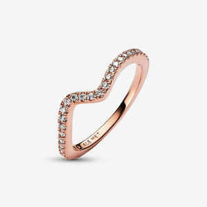Pandora Sparkling Wave Ring - Fifth Avenue Jewellers
