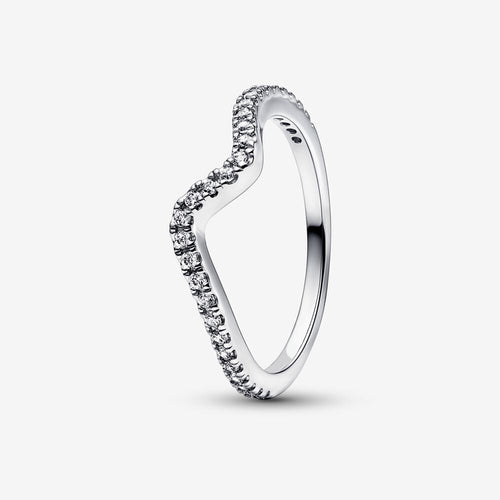 Pandora Sparkling Wave Ring - Fifth Avenue Jewellers