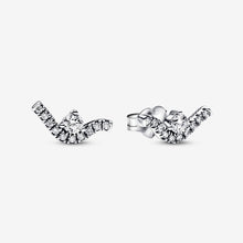 Load image into Gallery viewer, Pandora Sparkling Wave Stud Earrings - Fifth Avenue Jewellers
