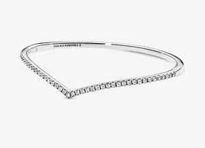 Pandora Sparkling Wishbone Bangle - Fifth Avenue Jewellers