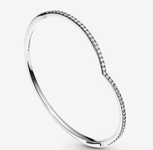 Pandora Sparkling Wishbone Bangle - Fifth Avenue Jewellers