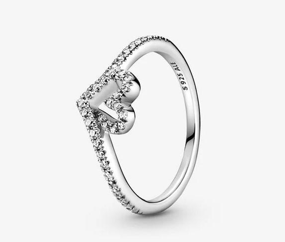Pandora Sparkling Wishbone Heart Ring – Fifth Avenue Jewellers