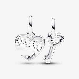Pandora Splittable Heart & Key Dangle Charm - Fifth Avenue Jewellers