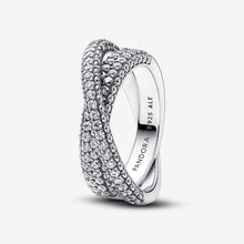 Load image into Gallery viewer, Pandora Timeless Pavé Crossover Dual Band Ring - Fifth Avenue Jewellers
