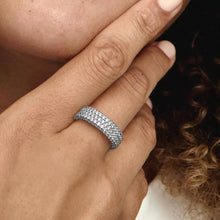 Load image into Gallery viewer, Pandora Timeless Pavé Triple-row Ring - Fifth Avenue Jewellers
