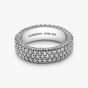 Pandora Timeless Pavé Triple-row Ring - Fifth Avenue Jewellers