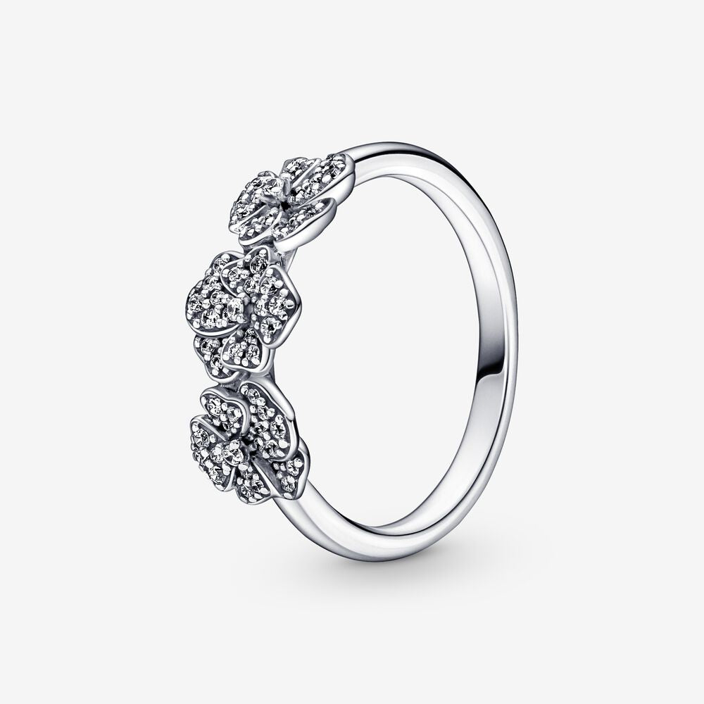 Pandora Triple Pansy Flower Ring - Fifth Avenue Jewellers