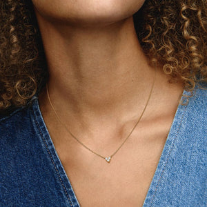 Pandora Triple Stone Heart Collier Necklace - Fifth Avenue Jewellers