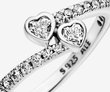 Load image into Gallery viewer, Pandora Two Sparkling Hearts Ring - Fifth Avenue Jewellers
