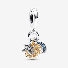 Load image into Gallery viewer, Pandora Two-tone Celestial Triple Dangle Charm - Fifth Avenue Jewellers
