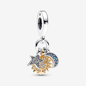 Pandora Two-tone Celestial Triple Dangle Charm - Fifth Avenue Jewellers