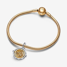 Load image into Gallery viewer, Pandora Two-tone Fú Spinning Dangle Charm - Fifth Avenue Jewellers
