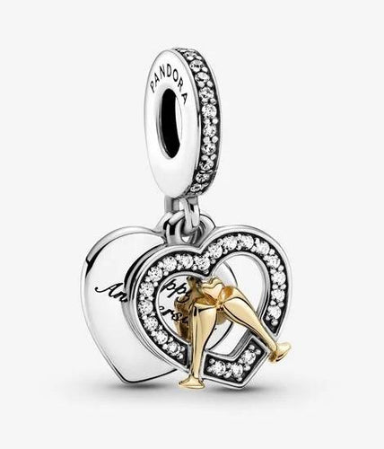 Pandora Two Tone Happy Anniversary Dangle Charm - Fifth Avenue Jewellers