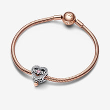 Load image into Gallery viewer, Pandora Two-tone Openwork Mum &amp; Heart Charm - Fifth Avenue Jewellers
