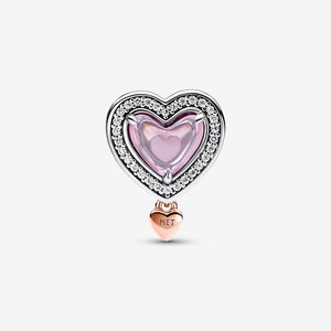 Pandora Two-tone Openwork Mum & Heart Charm - Fifth Avenue Jewellers