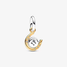 Load image into Gallery viewer, Pandora Two-tone Spinning Disc Horseshoe Dangle Charm - Fifth Avenue Jewellers
