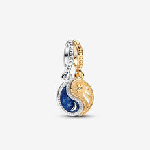 Load image into Gallery viewer, Pandora Two-tone Splittable Sun &amp; Moon Dangle Charm - Fifth Avenue Jewellers
