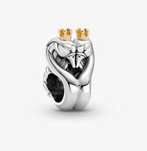 Load image into Gallery viewer, Pandora Two Tone Swans &amp; Heart Charm - Fifth Avenue Jewellers
