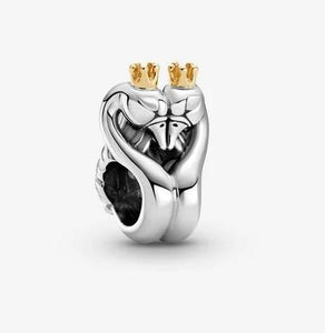 Pandora Two Tone Swans & Heart Charm - Fifth Avenue Jewellers