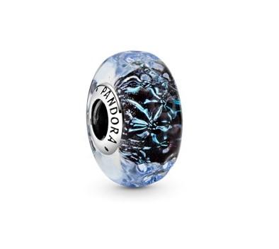 Pandora Wavy Dark Blue Murano Glass Ocean Charm - Fifth Avenue Jewellers