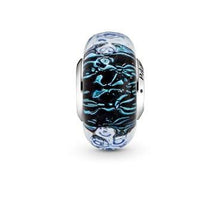 Load image into Gallery viewer, Pandora Wavy Dark Blue Murano Glass Ocean Charm - Fifth Avenue Jewellers
