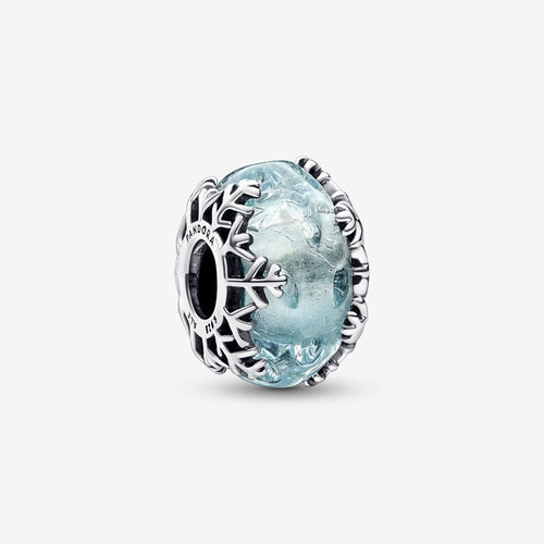 Pandora Winter Blue Snowflake Murano Charm - Fifth Avenue Jewellers