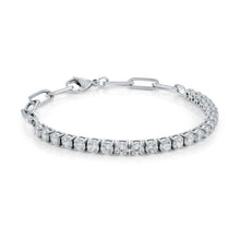 Load image into Gallery viewer, Paperclip Tennis Bracelet - Fifth Avenue Jewellers
