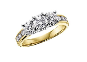 Past, Present And Future Diamond Ring In Yellow Gold - Fifth Avenue Jewellers
