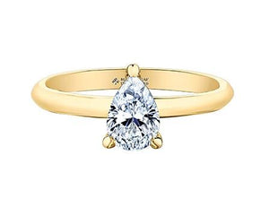 Pear Shaped Siamond Solitiare Ring - Fifth Avenue Jewellers