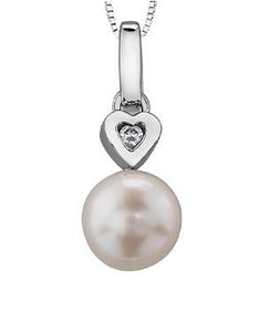 Pearl Heart Pendant - Fifth Avenue Jewellers