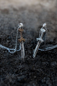 Petrichor By Keith Jack Unsheathed Viking Sword Pendant - Fifth Avenue Jewellers
