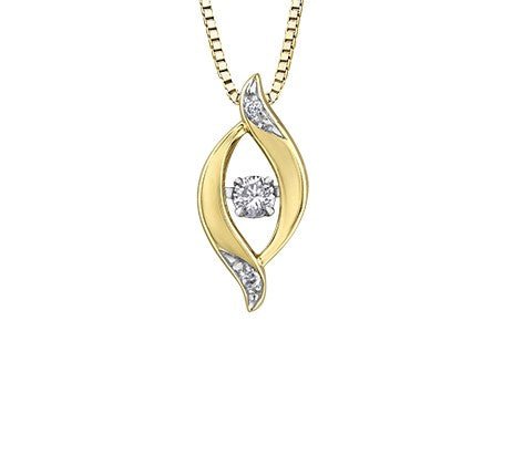Pulse Diamond Bypass Pendant Necklace - Fifth Avenue Jewellers