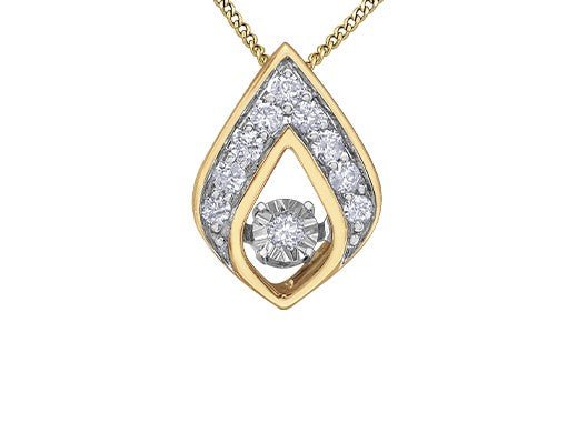 Pulse Diamond Geometric Drop Necklace - Fifth Avenue Jewellers