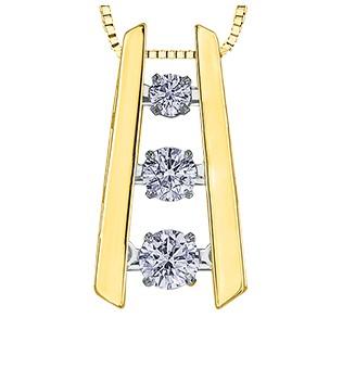 Pulse Diamond Ladder Pendant - Fifth Avenue Jewellers