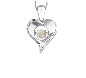 Pulse Heart Birthstone Necklace - Fifth Avenue Jewellers